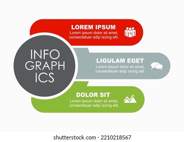 Plantilla de diseño infográfico con lugar para sus datos. Ilustración vectorial.