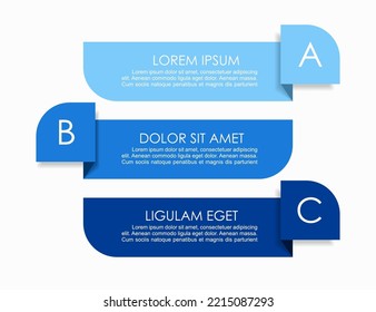 Plantilla de diseño infográfico con lugar para sus datos. Ilustración vectorial.