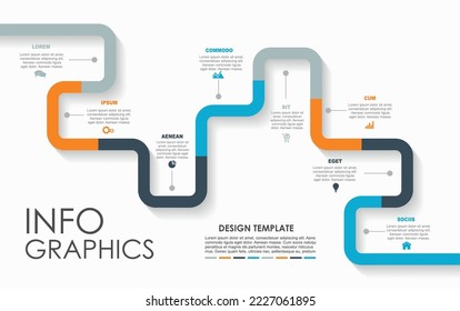 Infographic design template with place for your data. Vector illustration.