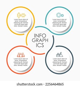 Plantilla de diseño infográfico con lugar para sus datos. Ilustración vectorial.