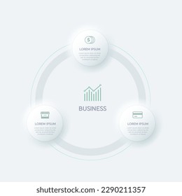 Plantilla de diseño infográfico con lugar para sus datos con icono, pasos, líneas de tiempo o proceso