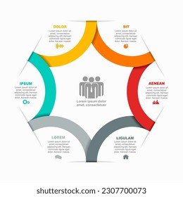 Infographic design template with place for your data. Vector illustration.