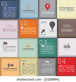 Infographic design template with place for your content. Vector illustration