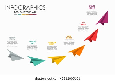 Infografische Design-Vorlage mit Platz für Ihre Daten. Vektorgrafik.