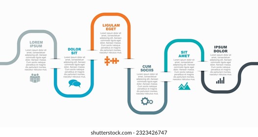 Infographic design template with place for your data. Vector illustration.