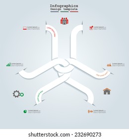 Infographic design template with place for your content. Vector illustration