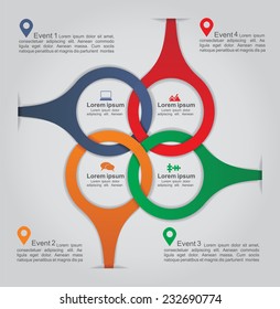 Infographic design template with place for your content. Vector illustration