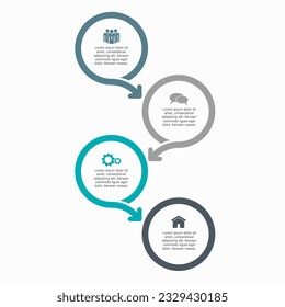Infographic design template with place for your data. Vector illustration.