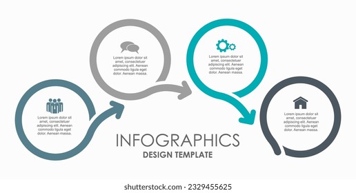 Infographic design template with place for your data. Vector illustration.