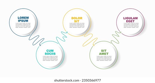 Infographic design template with place for your data. Vector illustration.
