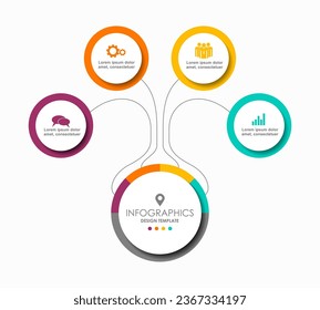 Infographic design template with place for your data. Vector illustration.