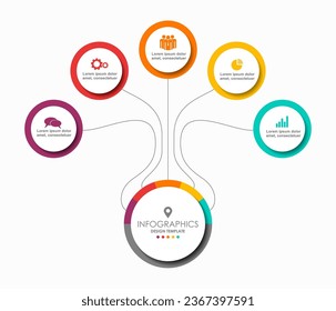 Infographic design template with place for your data. Vector illustration.