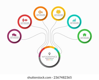 Infographic design template with place for your data. Vector illustration.