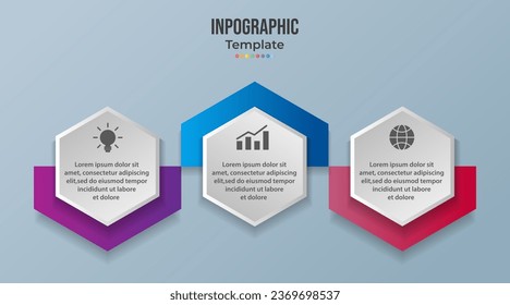 Infographic design template with place for your text. Vector illustration