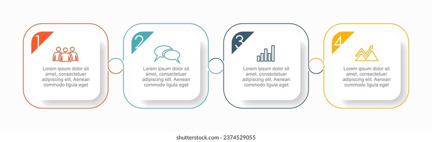 Plantilla de diseño infográfico con lugar para sus datos. Ilustración vectorial.