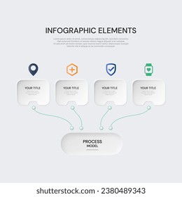 Infographic design template with place for your data. Vector illustration.