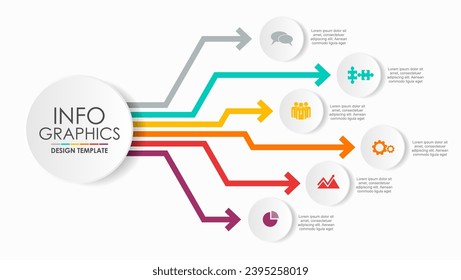 Infographic design template with place for your data. Vector illustration.