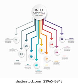 Infographic design template with place for your data. Vector illustration.