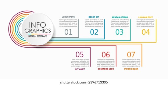 Infographic design template with place for your data. Vector illustration.