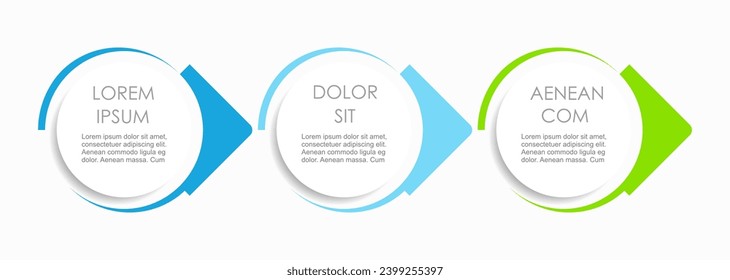 Infografische Design-Vorlage mit Platz für Ihre Daten. Vektorgrafik.