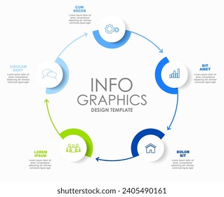 Infographic design template with place for your data. Vector illustration.