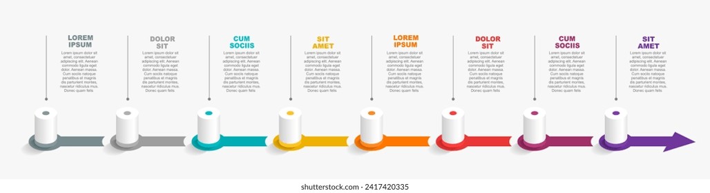 Infographic design template with place for your data. Vector illustration.