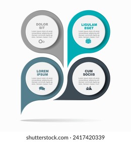 Infographic design template with place for your data. Vector illustration.