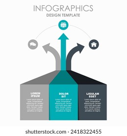 Infographic design template with place for your data. Vector illustration.