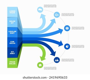 Infographic design template with place for your data. Vector illustration.