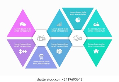 Infografische Design-Vorlage mit Platz für Ihre Daten. Vektorgrafik.