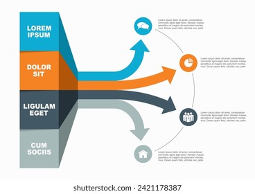 Infographic design template with place for your data. Vector illustration.