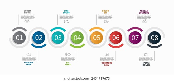 Infographic design template with place for your data. Vector illustration.