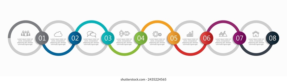 Infographic design template with place for your data. Vector illustration.