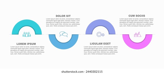 Infographic design template with place for your data. Vector illustration.