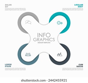 Infographic design template with place for your data. Vector illustration.