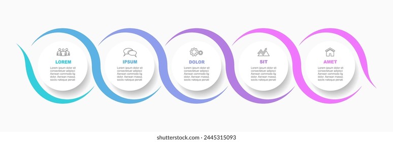 Infographic design template with place for your data. Vector illustration.