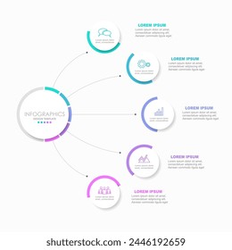 Infographic design template with place for your data. Vector illustration.