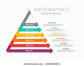 Plantilla de diseño infográfico con lugar para sus datos. Ilustración vectorial.