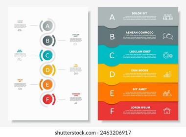 Infografik Design Vorlage mit Platz für Ihre Daten. Vektorillustration.