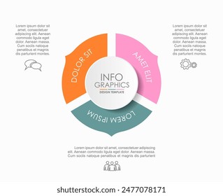 Infographic design template with place for your data. Vector illustration.