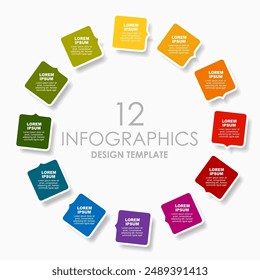Infographic design template with place for your data. Vector illustration.