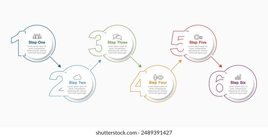 Plantilla de diseño infográfico con lugar para sus datos. Ilustración vectorial.