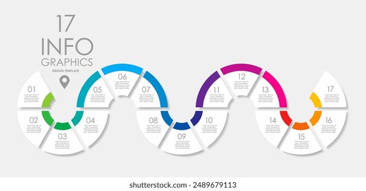 Infografik Design Vorlage mit Platz für Ihre Daten. Vektorillustration.