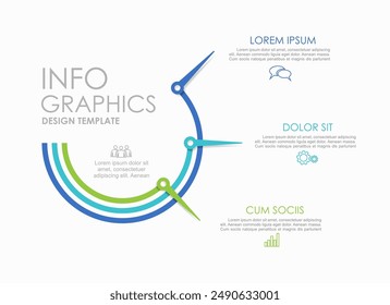 Infographic design template with place for your data. Vector illustration.