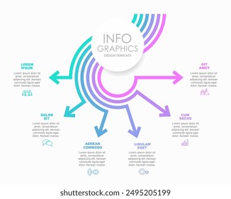 Infographic design template with place for your data. Vector illustration.