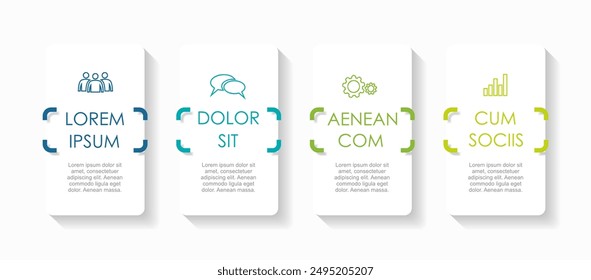 Plantilla de diseño infográfico con lugar para sus datos. Ilustración vectorial.