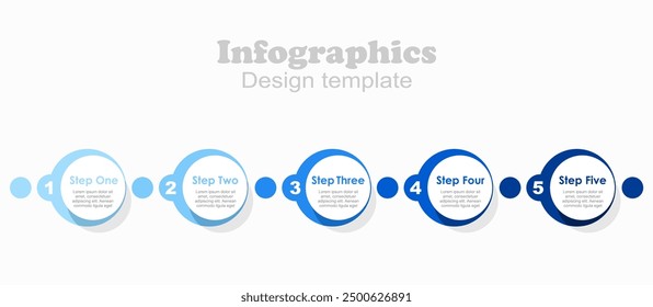 Plantilla de diseño infográfico con lugar para sus datos. Ilustración vectorial.