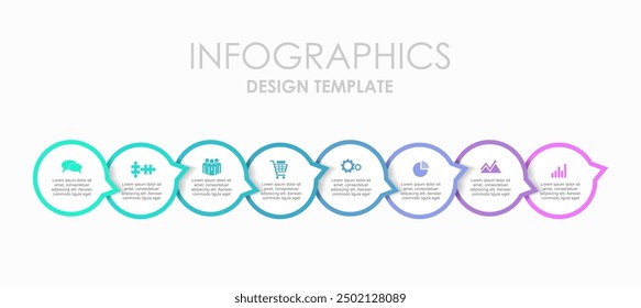 Infographic design template with place for your data. Vector illustration.