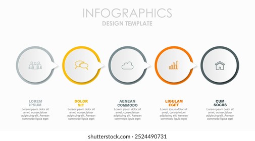 Infographic design template with place for your data. Vector illustration.
