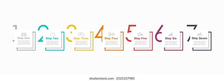 Plantilla de diseño infográfico con lugar para sus datos. Ilustración vectorial.